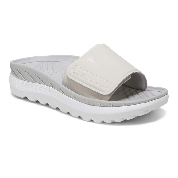 Vionic Rejuvenate Men's Size 8.5 White/Vapor Recovery Slide Sandals - Picture 1 of 7